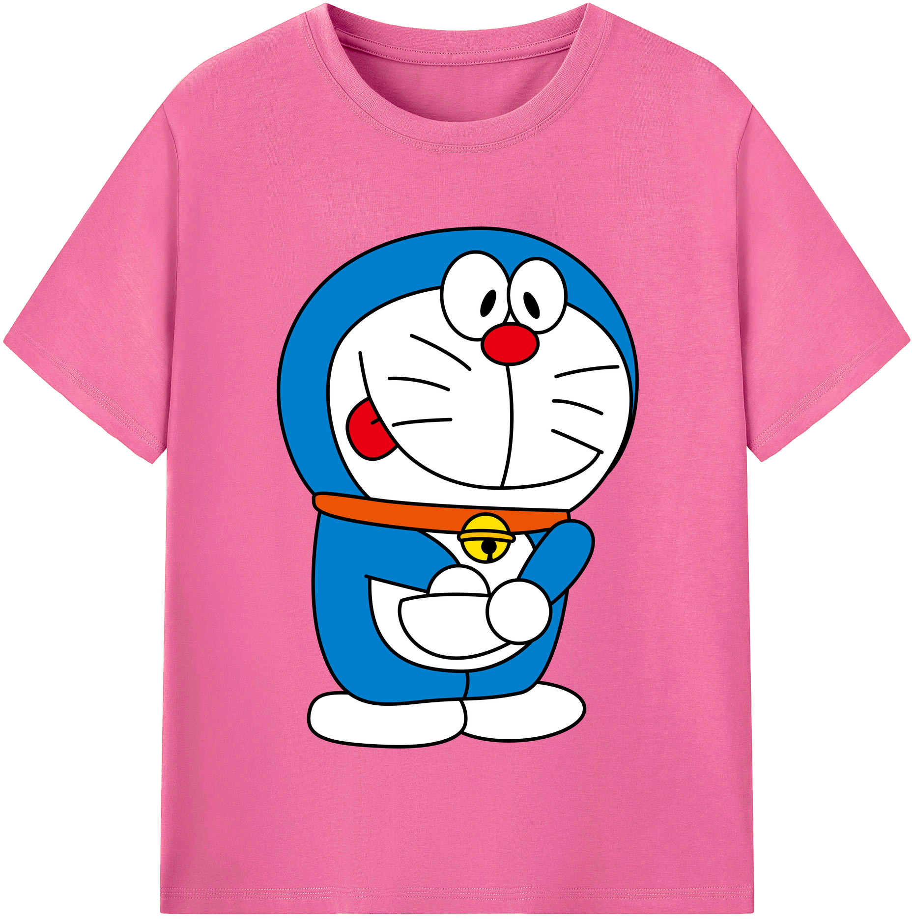 （画像用） ドラえもん Doraemon レディースカジュアルプリントTシャツ（綿100％）